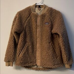 Patagonia Girls' Retro-X® Fleece Bomber Jacket Size L 12 excellent condition